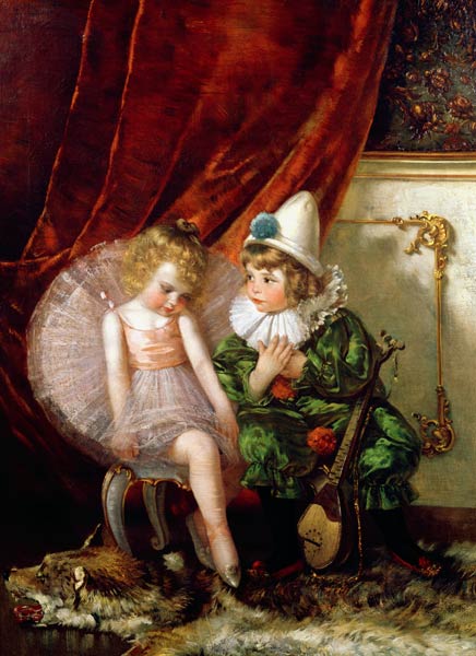 Pierrot and Pierrette od Edmond Louyot