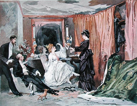 The Dressing Room of Hortense Schneider (1833-1920) at the Theatre des Varietes od Edmond Morin