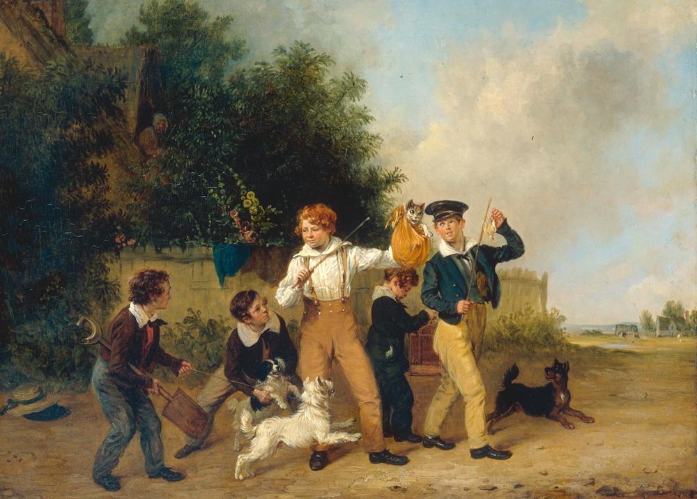 Boys with their Pets od Edmund Bristow