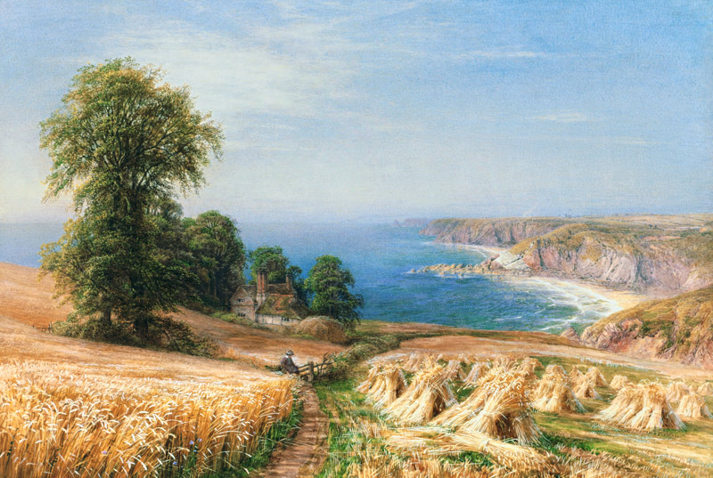 Harvest time by the Sea od Edmund George Warren