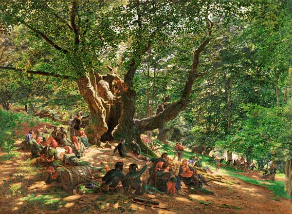 Robin Hood And His Merry Men In Sherwood Forest od Edmund George Warren