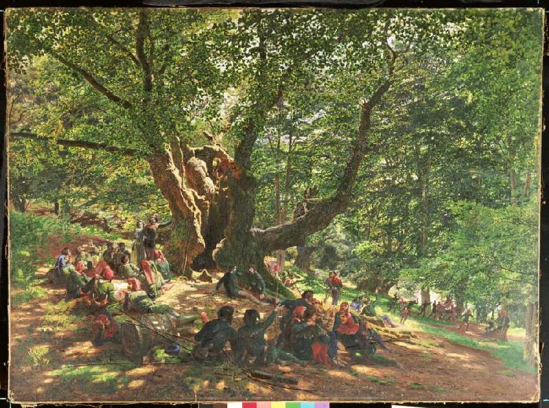 Robin Hood und seine Gefolgsleute im Sherwood Forest od Edmund George Warren