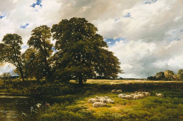 Landscape with Sheep od Edmund Morison Wimperis