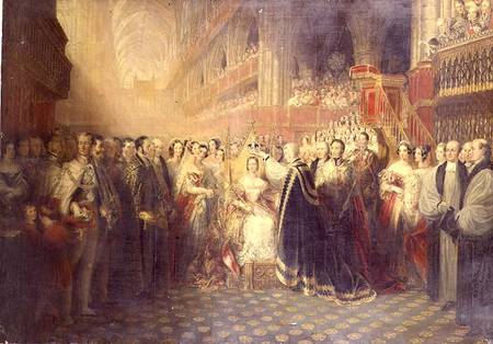 The Coronation of Queen Victoria od Edmund Thomas Paris
