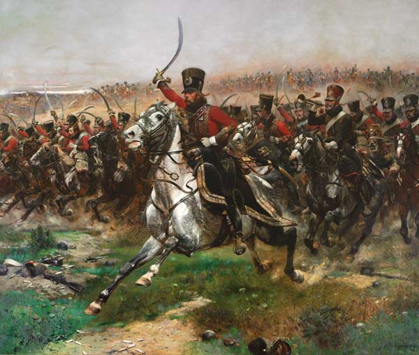 Vive L'Empereur (Charge of the 4th Hussars at the battle of Friedland, 14 June 1807) od Edouard Detaille