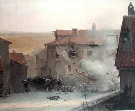 A War-torn Village od Edouard Detaille