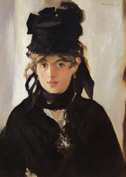 Berthe Morisot with a Bouquet of Violets od Edouard Manet
