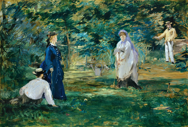 A Game of Croquet od Edouard Manet