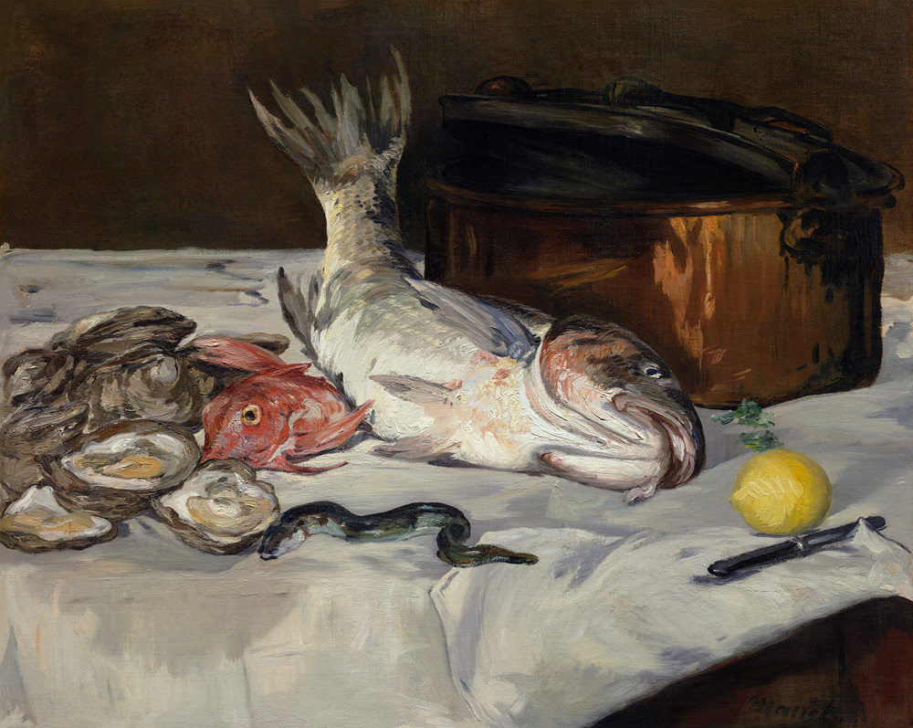 Fisch (Stillleben) od Edouard Manet
