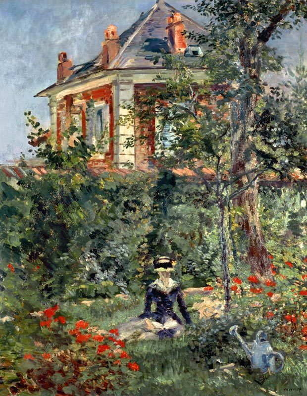 Marguerite in the garden of Bellevue od Edouard Manet