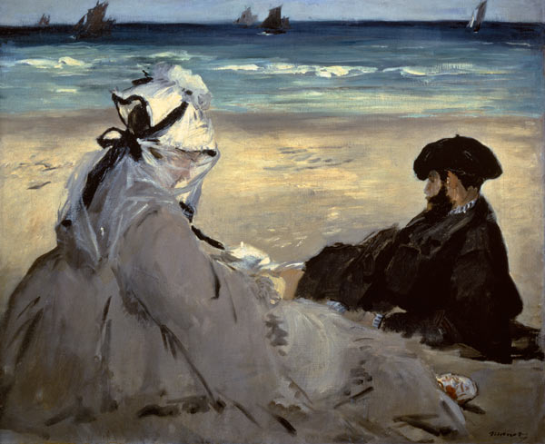 On the Beach od Edouard Manet