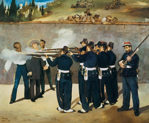 The shooting emperor Maximilian of Mexico od Edouard Manet