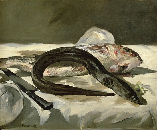 Eel and Red Mullet od Edouard Manet