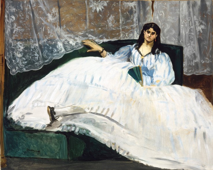 Woman with a Fan od Edouard Manet