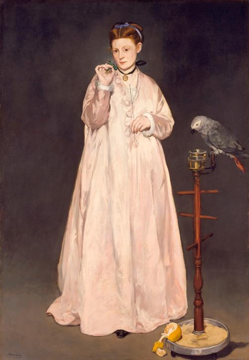 Lady with Parrot od Edouard Manet