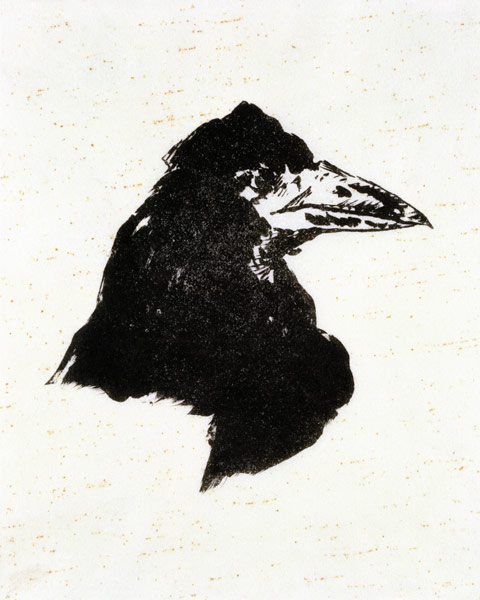 Le Corbeau (The Raven) Illustration for the poem "The Raven" by Edgar Allan Poe od Edouard Manet