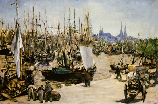Harbour at Bordeaux od Edouard Manet