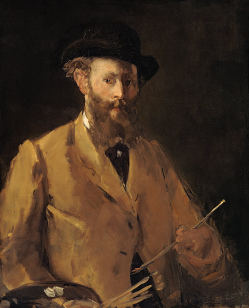 Self Portrait with Palette od Edouard Manet