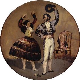Spanisches Tanzpaar.