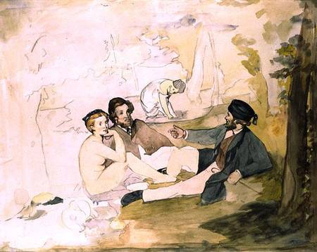 Study for 'Dejeuner sur L'Herbe' od Edouard Manet