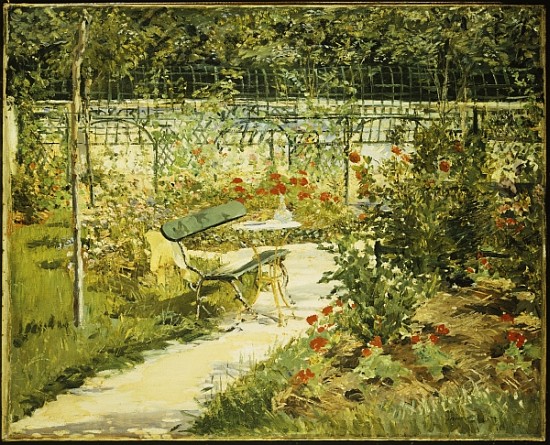 The Bench, The Garden at Versailles od Edouard Manet