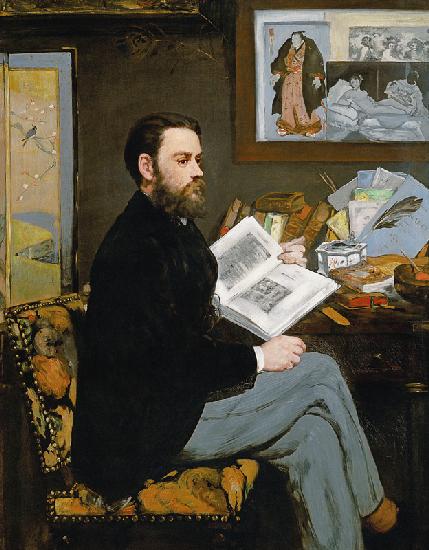 Portrait of Emile Zola (1840-1902)
