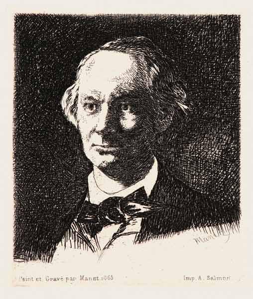 Portrait of the poet Charles Baudelaire (1821-1867)