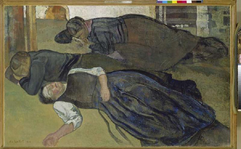 Sleeping women od Edouard Vallet