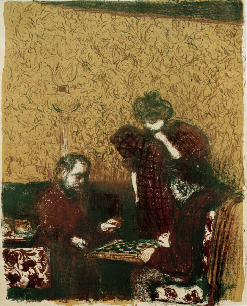 La partie de dames (Das Damespiel), od Edouard Vuillard