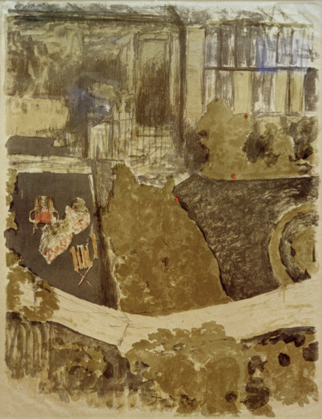 Le Jardin devant latelier (Der od Edouard Vuillard
