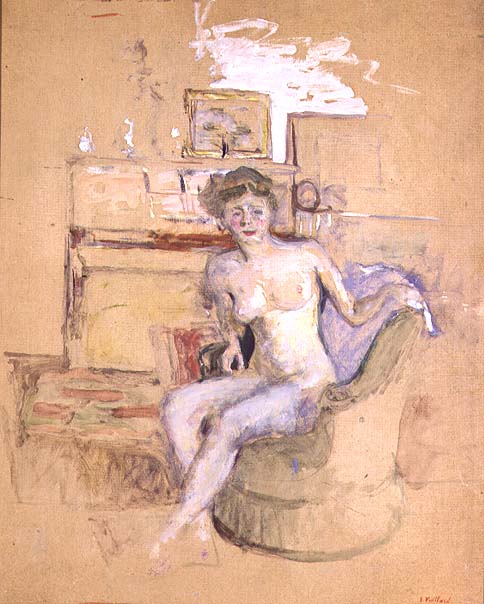 Seated Female Nude, 1940 (board)  od Edouard Vuillard