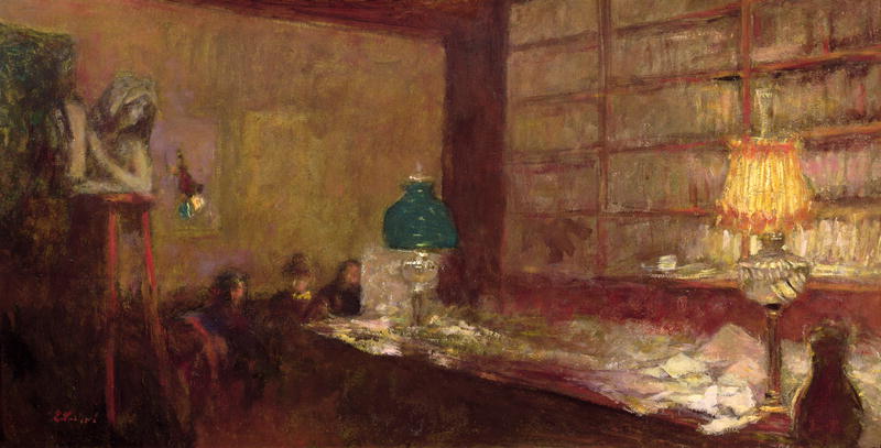 The Green Lamp, c.1898 (oil on board)  od Edouard Vuillard