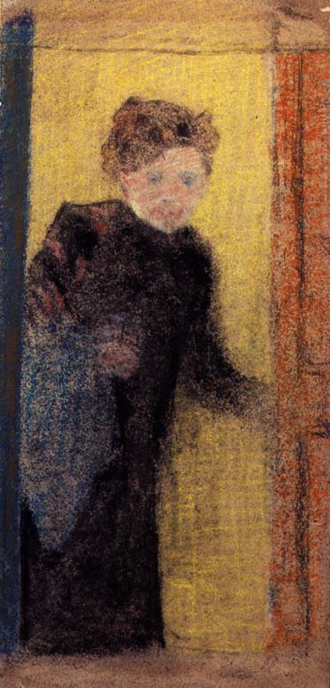 Woman at the Door (pastel on paper)  od Edouard Vuillard