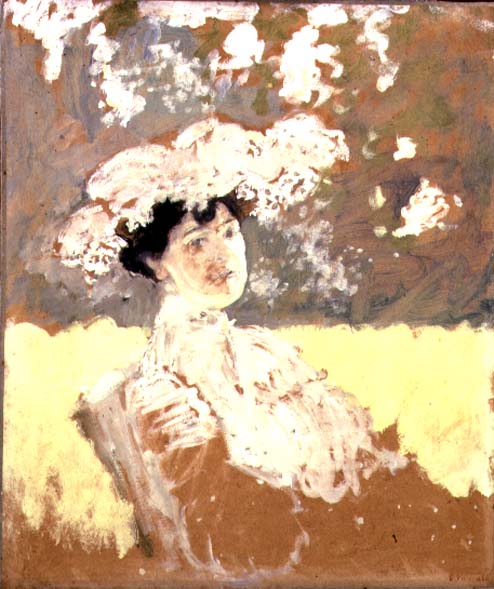 Woman with a Hat, 1901 (oil on board)  od Edouard Vuillard