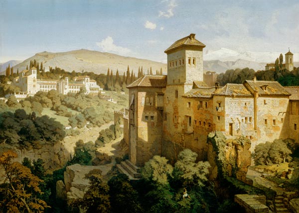 The Generalife at Granada. od Eduard Gerhardt