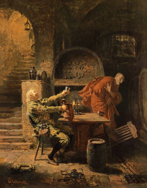 The Silesian boozer and the devil od Eduard Grützner