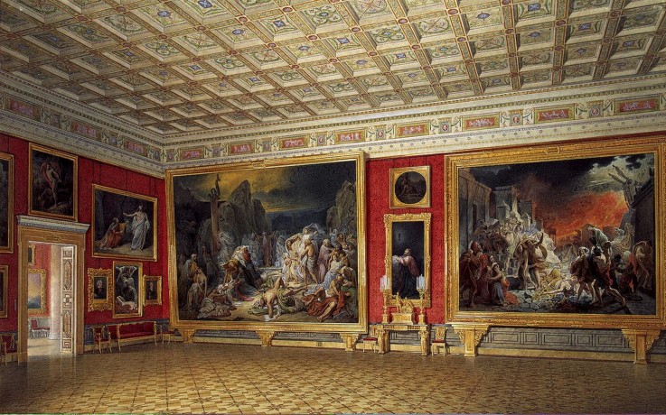 The Russian Painting Hall in the Hermitage in St. Petersburg od Eduard Hau