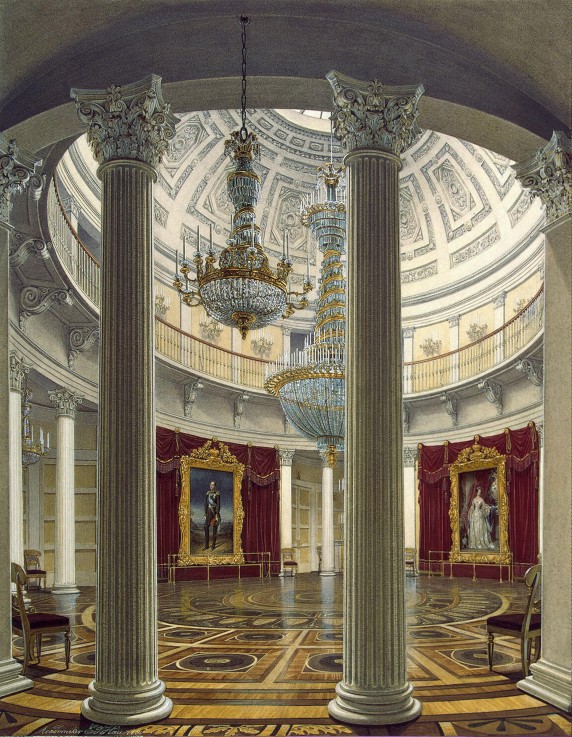 The Rotunda of the Winter palace in St. Petersburg od Eduard Hau