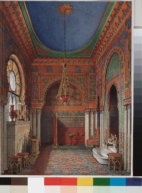 Interiors of the Winter Palace. The Bathroom of Empress Alexandra Fyodorovna
