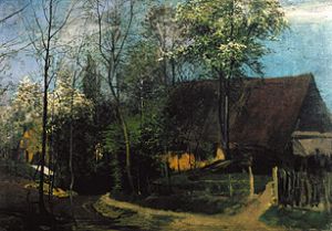 Village in spring od Eduard Weichberger