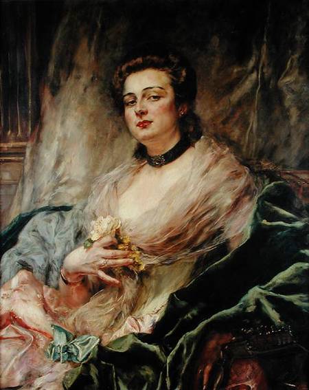 Portrait of the Artist's Wife od Eduardo-Leon Garrido