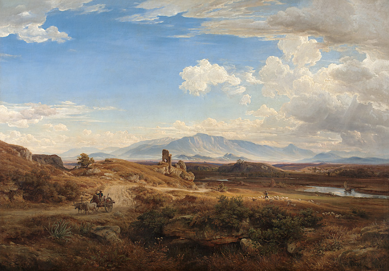 Campagna-Landschaft bei Torre del Quinto od Eduard Wilhelm Pose