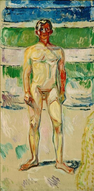 Badender Knabe od Edvard Munch