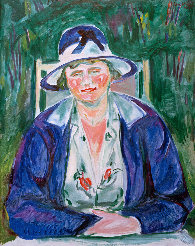 Portrait der Frau Hoffmann od Edvard Munch