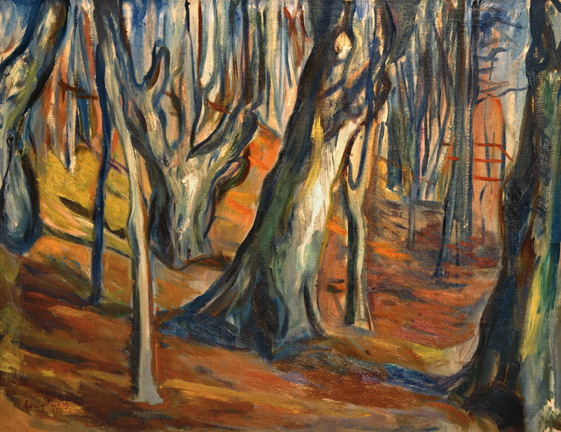 Autumn (Old trees, Ekely) od Edvard Munch