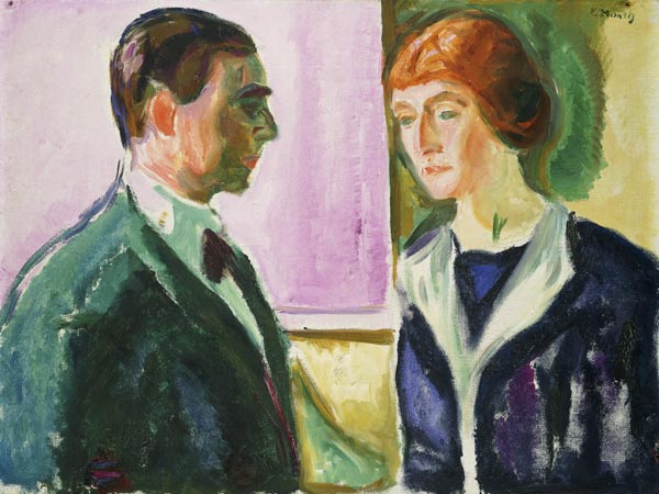 Käthe and Hugo Perls od Edvard Munch