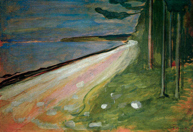 Munch, Beach near Asgardstrand od Edvard Munch