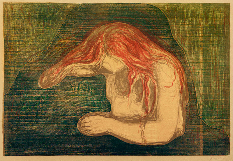 Vampire od Edvard Munch