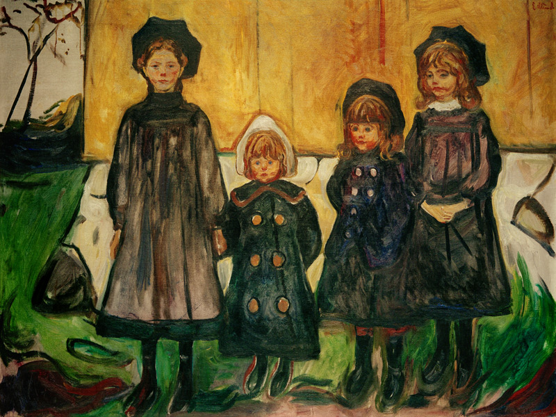 Four Girls in Asgardstrand od Edvard Munch