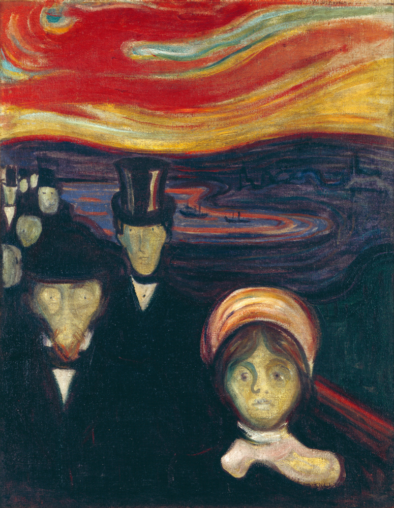 Anxiety od Edvard Munch